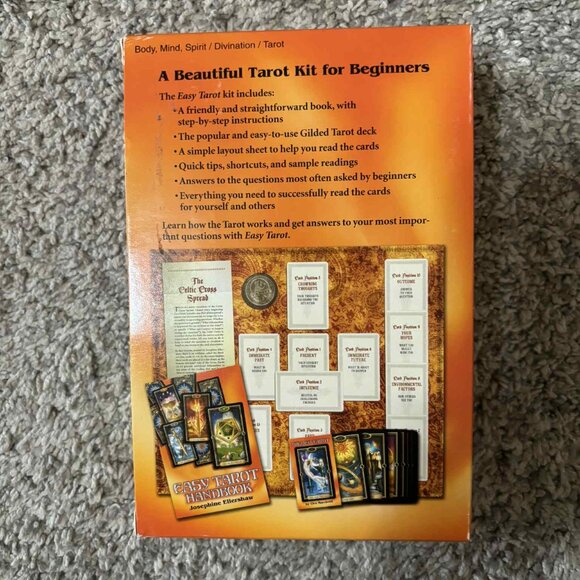 Like New Easy Tarot with Handbook with 78-Card Deck & Layout Sheet - Picture 3 of 4